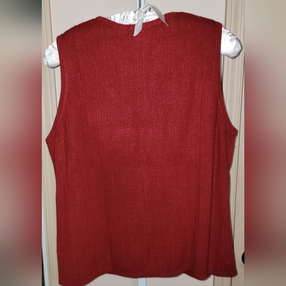 #311 Studio Works Woman- Cable Knit Pullover Vest - various colors avail. below - Picture 3 of 10